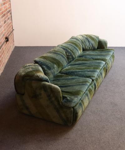 Alberto Rosselli Italian Modern Three Seat Confidential Sofa by Alberto Rosselli for Saporiti