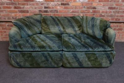 Alberto Rosselli Italian Modern Two Seat Confidential Sofa by Alberto Rosselli for Saporiti