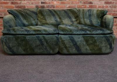 Alberto Rosselli Italian Modern Two Seat Confidential Sofa by Alberto Rosselli for Saporiti
