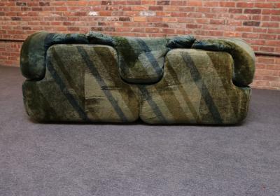 Alberto Rosselli Italian Modern Two Seat Confidential Sofa by Alberto Rosselli for Saporiti