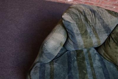 Alberto Rosselli Italian Modern Two Seat Confidential Sofa by Alberto Rosselli for Saporiti