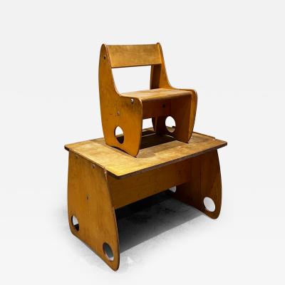 Albrecht Lange Hans Mitzlaff 1960s USSR Kid Desk Chair by Hans Mitzlaff Albrecht Lange