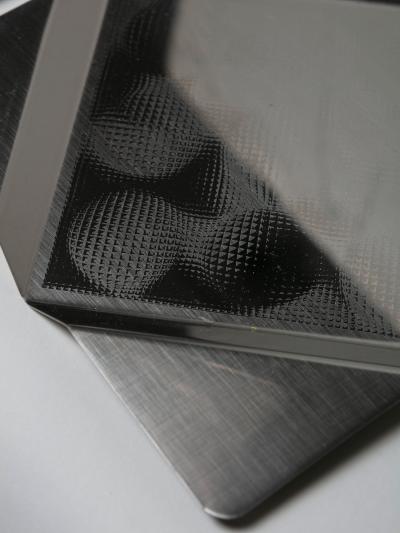 Aldo Donini Rare set of Three Steel Centerpieces by Donini and Cremonesi