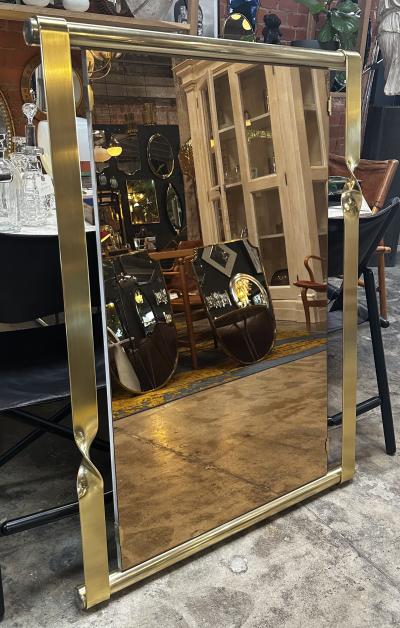 Aldo Frigerio Aldo Frigerio Mirror in Brass Italy 1970s