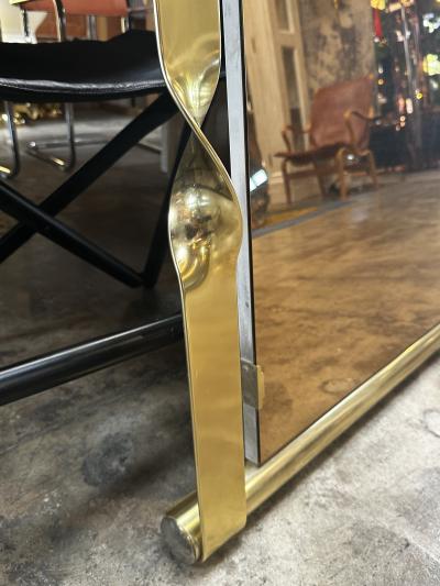 Aldo Frigerio Aldo Frigerio Mirror in Brass Italy 1970s