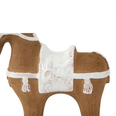 Aldo Londi Aldo Londi Bitossi Horse Ceramic Brown and White