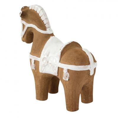 Aldo Londi Aldo Londi Bitossi Horse Ceramic Brown and White