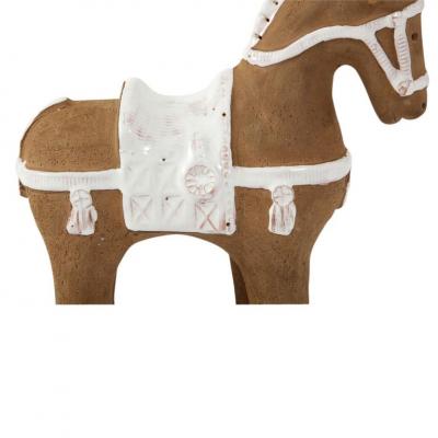 Aldo Londi Aldo Londi Bitossi Horse Ceramic Brown and White