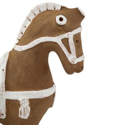 Aldo Londi Aldo Londi Bitossi Horse Ceramic Brown and White