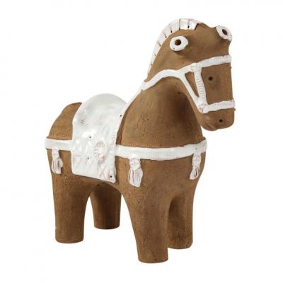 Aldo Londi Aldo Londi Bitossi Horse Ceramic Brown and White