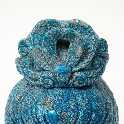 Aldo Londi Aldo Londi Bitossi Kwan Yin Buddha Ceramic Cinese Blue