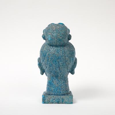 Aldo Londi Aldo Londi Bitossi Kwan Yin Buddha Ceramic Cinese Blue