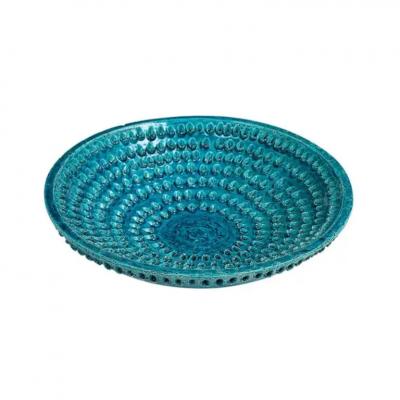 Aldo Londi Aldo Londi Bitossi Lacrima Bowl Ceramic Blue Signed