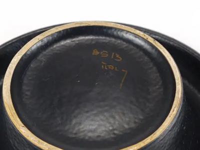 Aldo Londi Aldo Londi Bitossi Striped Mid Century Ceramic Centerpiece Bowl Italy 1960s
