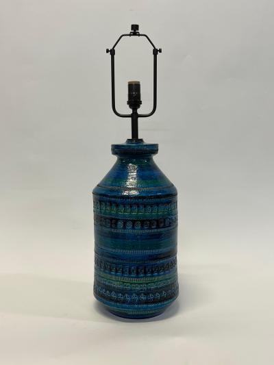 Aldo Londi Aldo Londi Bitossi Table Lamp Ceramic Rimini Blue Signed