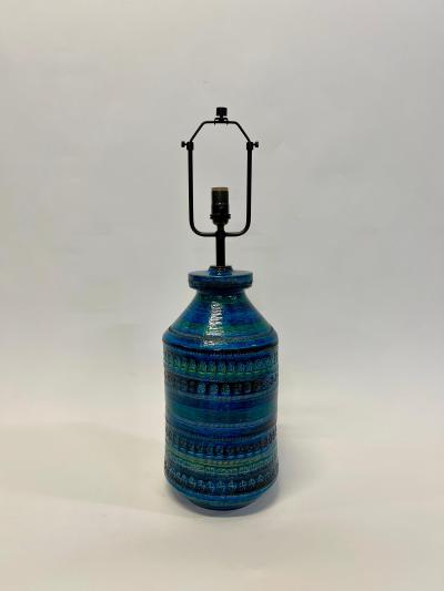 Aldo Londi Aldo Londi Bitossi Table Lamp Ceramic Rimini Blue Signed