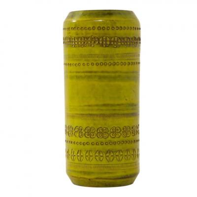 Aldo Londi Aldo Londi Bitossi Vase Ceramic Chartreuse Impressed Signed