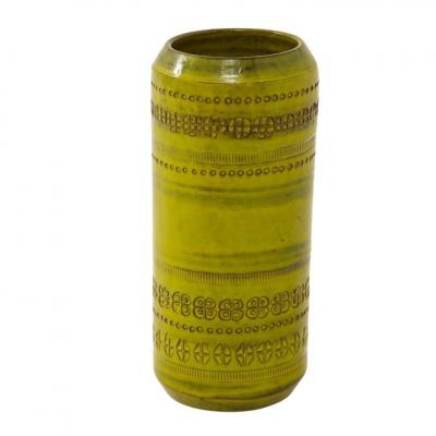 Aldo Londi Aldo Londi Bitossi Vase Ceramic Chartreuse Impressed Signed