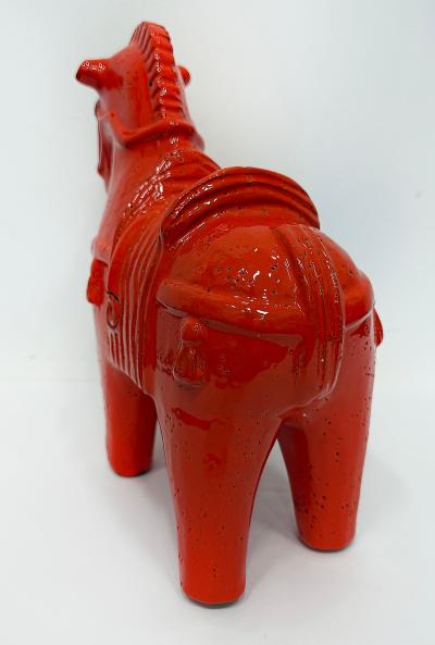 Aldo Londi Aldo Londi Bitossi Vintage Glazed Ceramic Horse Sculpture 1960s Italy