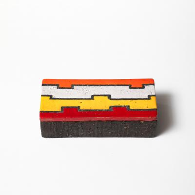 Aldo Londi Aldo Londi Bitossi for Rosenthal Netter Box Ceramic L neas Rotas Signed
