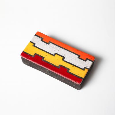 Aldo Londi Aldo Londi Bitossi for Rosenthal Netter Box Ceramic L neas Rotas Signed