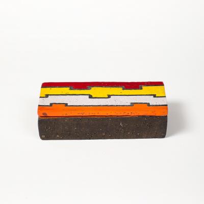 Aldo Londi Aldo Londi Bitossi for Rosenthal Netter Box Ceramic L neas Rotas Signed