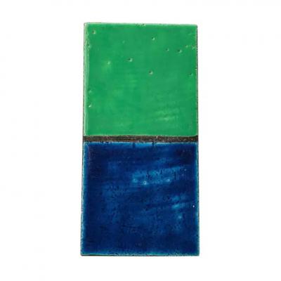 Aldo Londi Aldo Londi Box Mondrian Ceramic Blue Green Black Signed Rosenthal Netter