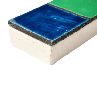 Aldo Londi Aldo Londi Box Mondrian Ceramic Blue Green Black Signed Rosenthal Netter