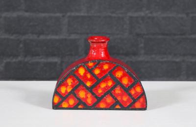 Aldo Londi Aldo Londi Lava Glazed Ceramic Pottery Vase for Bitossi Raymor