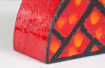 Aldo Londi Aldo Londi Lava Glazed Ceramic Pottery Vase for Bitossi Raymor