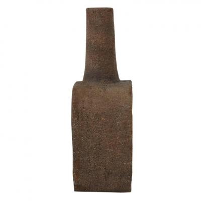 Aldo Londi Aldo Londi for Bitossi Vase Ceramic Fused Glass Red White Brown Signed