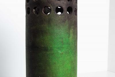 Aldo Londi Large Bitossi Etruscan Decor Floor Vase Umbrella Stand by Aldo Londi 1950