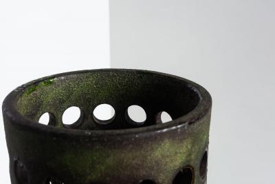 Aldo Londi Large Bitossi Etruscan Decor Floor Vase Umbrella Stand by Aldo Londi 1950