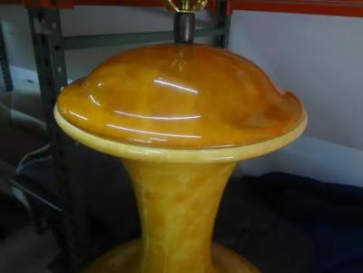 Aldo Londi Monumental Italian Midcentury Glazed Ceramic Lamp