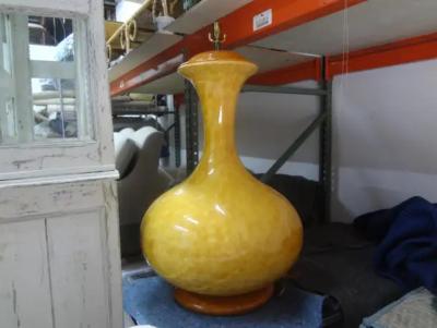Aldo Londi Monumental Italian Midcentury Glazed Ceramic Lamp