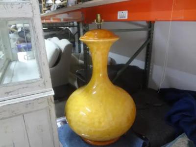 Aldo Londi Monumental Italian Midcentury Glazed Ceramic Lamp