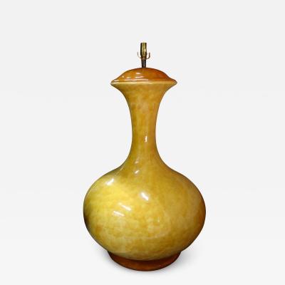 Aldo Londi Monumental Italian Midcentury Glazed Ceramic Lamp