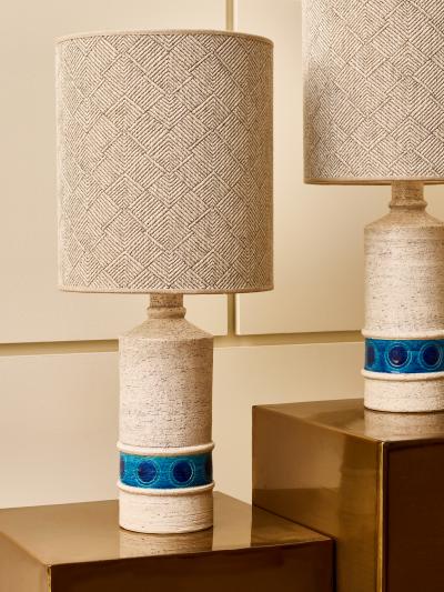 Aldo Londi Pair of B4 25 Ceramic Table Lamps by Aldo Londi for Bitossi