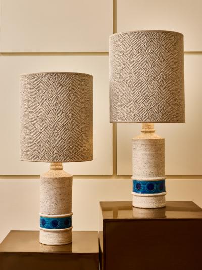 Aldo Londi Pair of B4 25 Ceramic Table Lamps by Aldo Londi for Bitossi