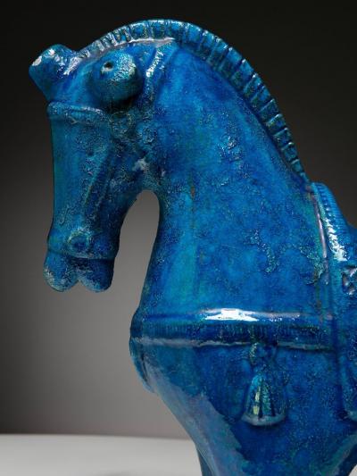 Aldo Londi Rimini Blu Ceramic Horse by Aldo Londi for Bitossi