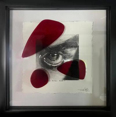 Aldo Michelangeli Mixed Media Works on Paper Organic Intervention Set of Four