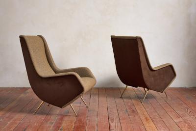 Aldo Morbelli Pair of Armchair by Aldo Morbelli for ISA