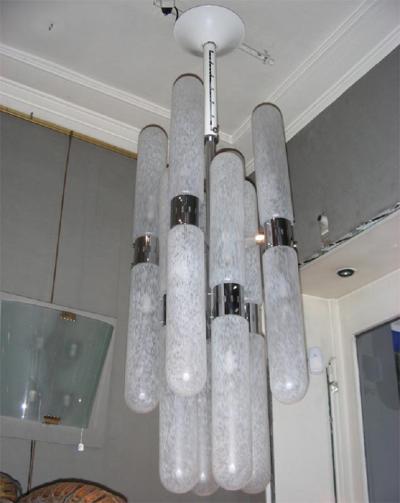 Aldo Nason 1960s Murano glass chandelier by Aldo Nason for Mazzega