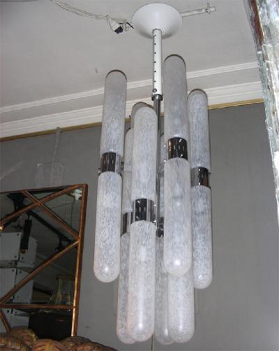 Aldo Nason 1960s Murano glass chandelier by Aldo Nason for Mazzega