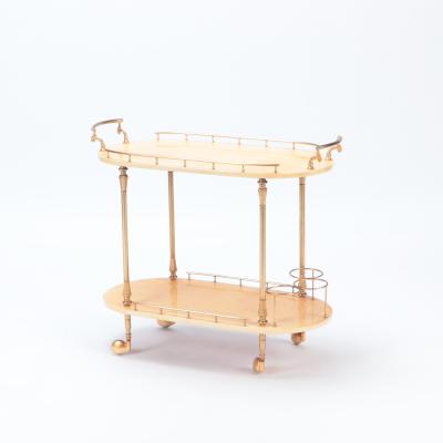 Aldo Tura A Mid Century Modern Bar Cart trolley by Aldo Tura Circa 1960 