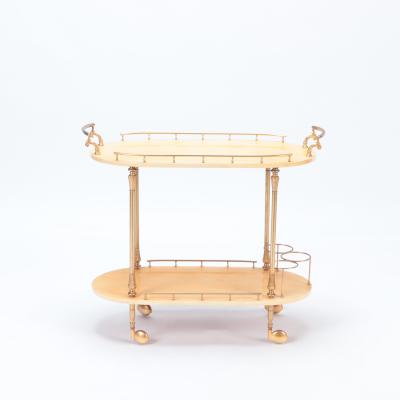 Aldo Tura A Mid Century Modern Bar Cart trolley by Aldo Tura Circa 1960 