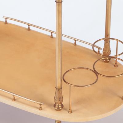 Aldo Tura A Mid Century Modern Bar Cart trolley by Aldo Tura Circa 1960 