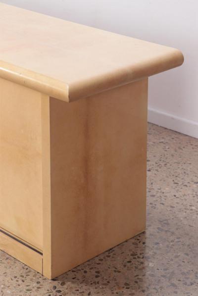 Aldo Tura A goatskin credenza attributed to Aldo Tura Italy C 1950
