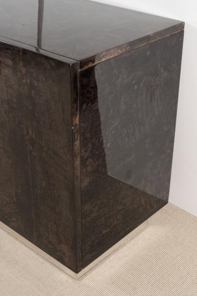 Aldo Tura ALDO TURA GREY DYED PARCHMENT SIDEBOARD