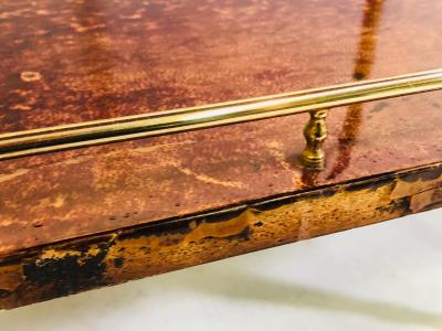 Aldo Tura Aldo Tura Goatskin Bar Cart
